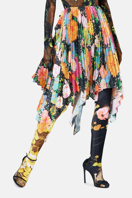 Richard Quinn Multicolored Printed Skirt