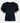 Sacai T-shirt bleu marine en coton à manches bouffantes - 48712_00 - LECLAIREUR
